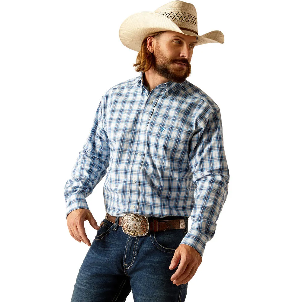 10048506 Ariat Men's Pro Phoenix Long Sleeve Buttondown Shirt - Blue