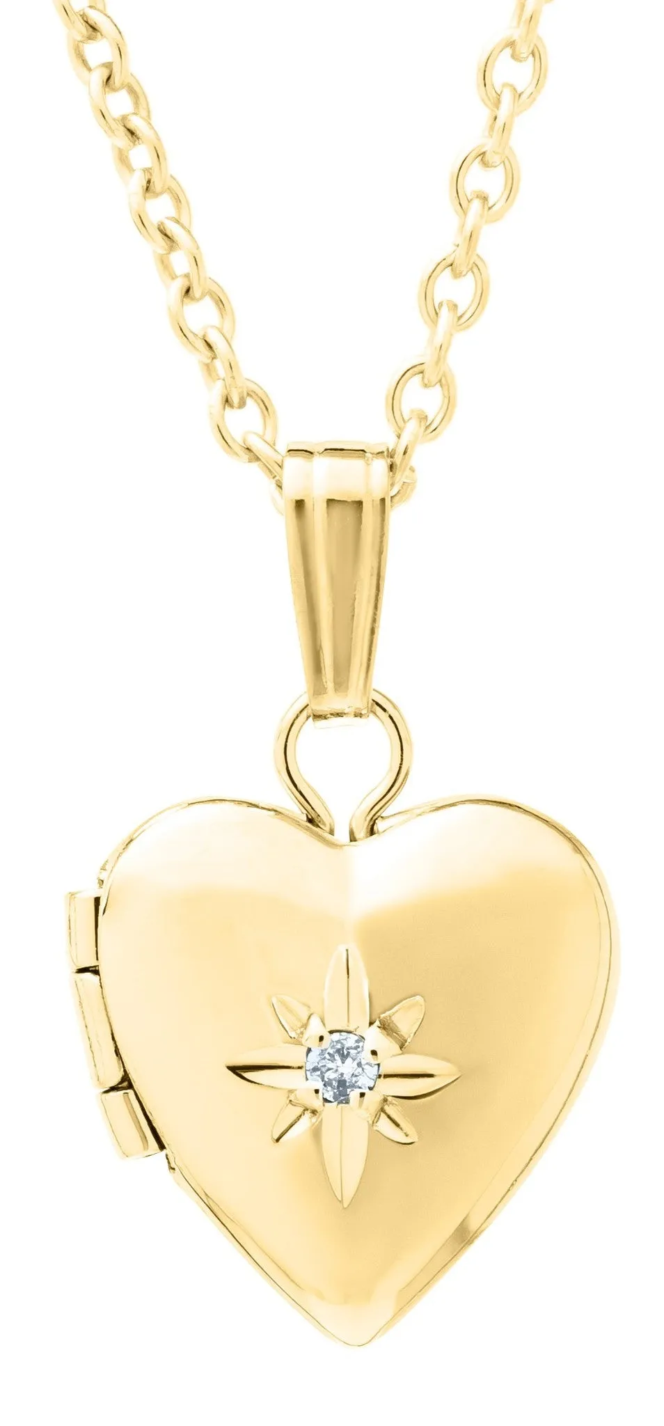 14K Gold Filled Children's Heart Locket Necklace