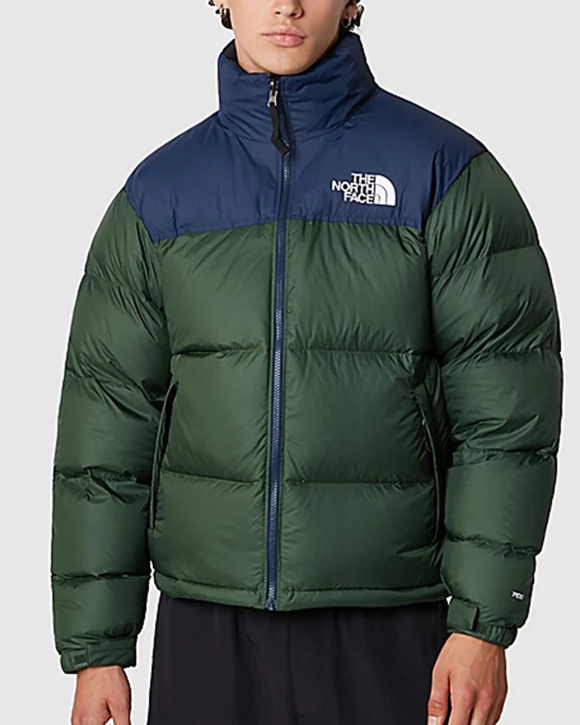 1996 Retro Nuptse Jacket - Pine Green / Summit Navy