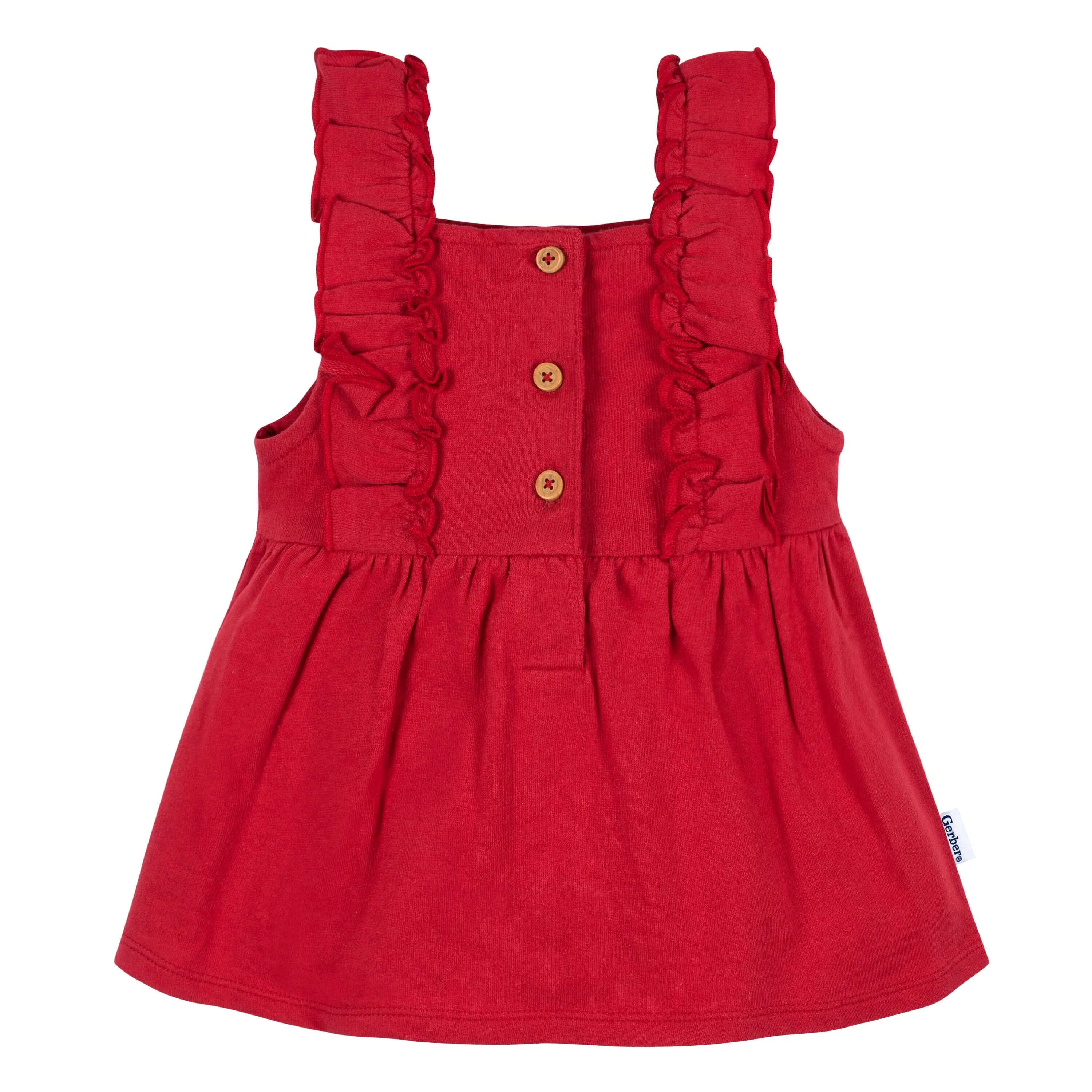 2-Piece Baby Girls Red Holly Berries Jumper & Bodysuit Set