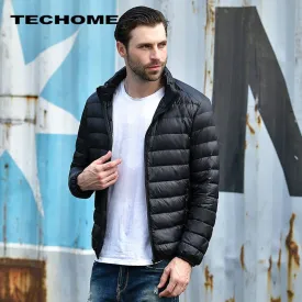 2017 New Men winter jacket men Ultra Light White Duck Down Jackets Casual Portable Winter Coat for Men Plus Size Down Parkas