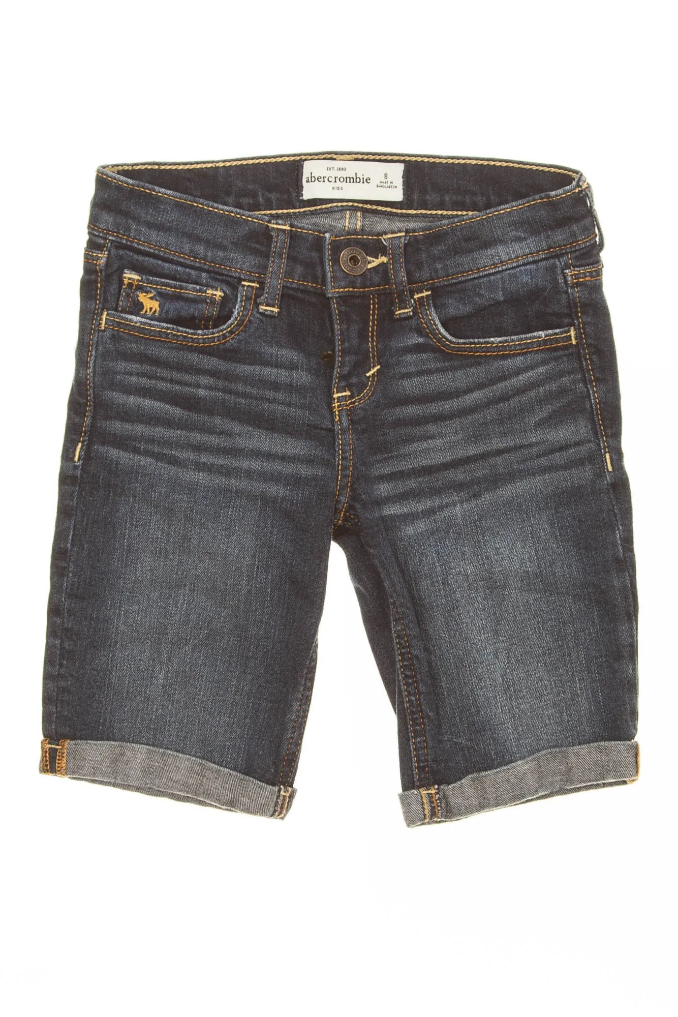 Abercrombie Kids - Dark Wash Bermuda Shorts - 8