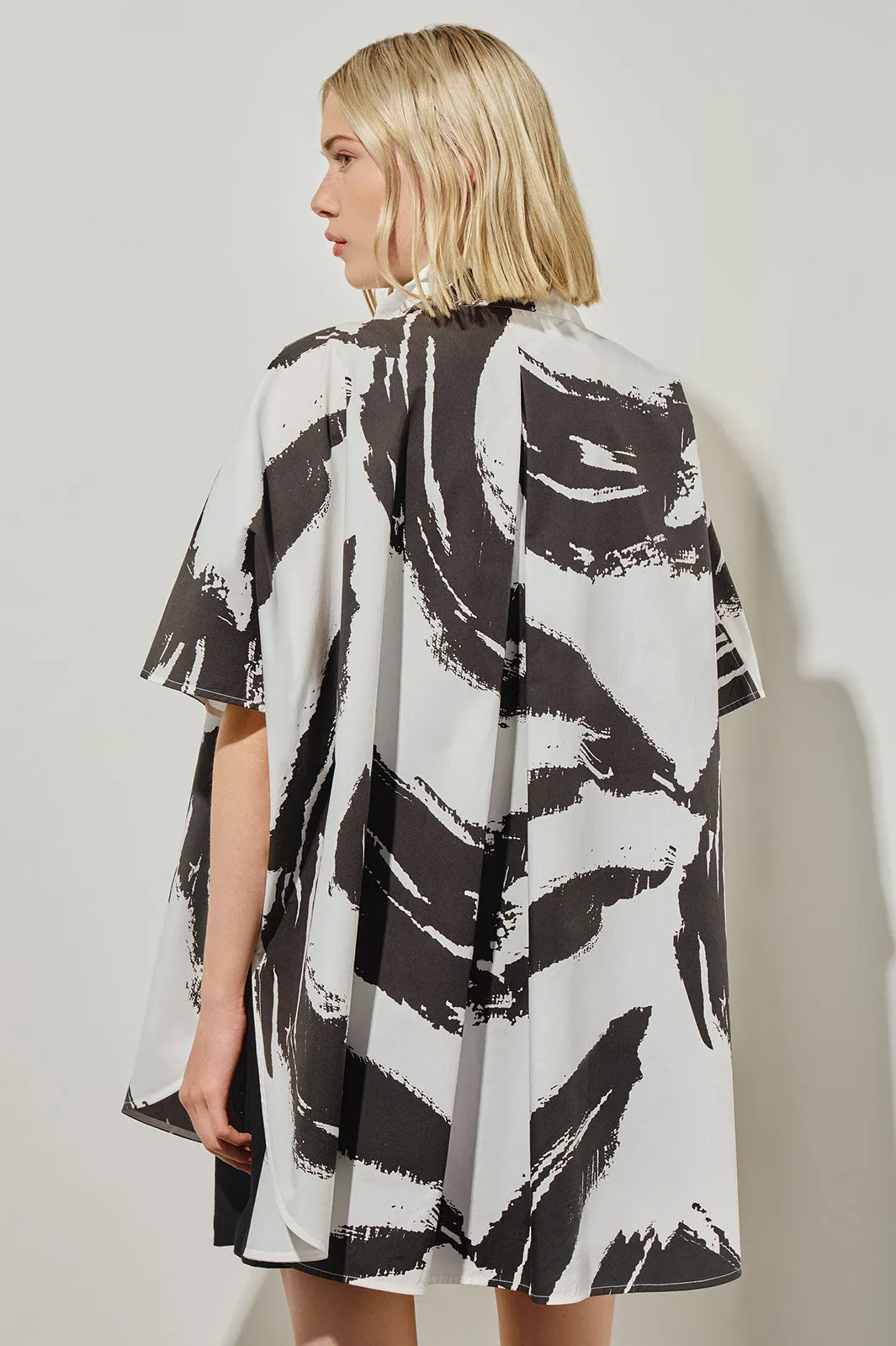 Abstract Dolman Sleeve Jacket - 100% Cotton