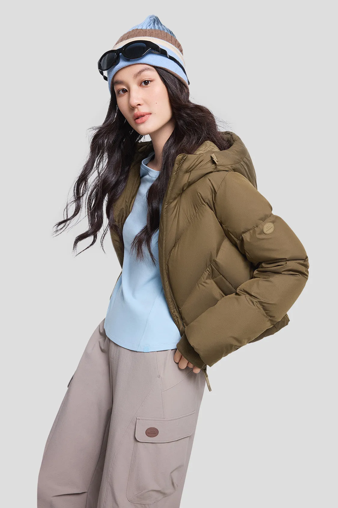 AquaDown - Women's Short Water-Repellent High-Warmth Puffer