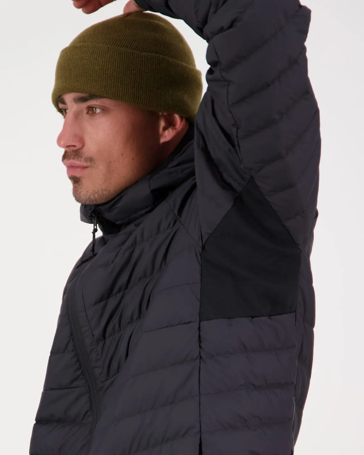 Atmos Wool x Down Insulated Hood - Black