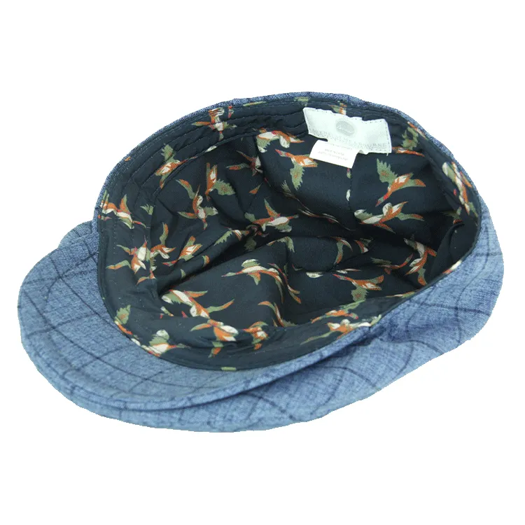 Avenel Check Summer Ivy Cap - Blue