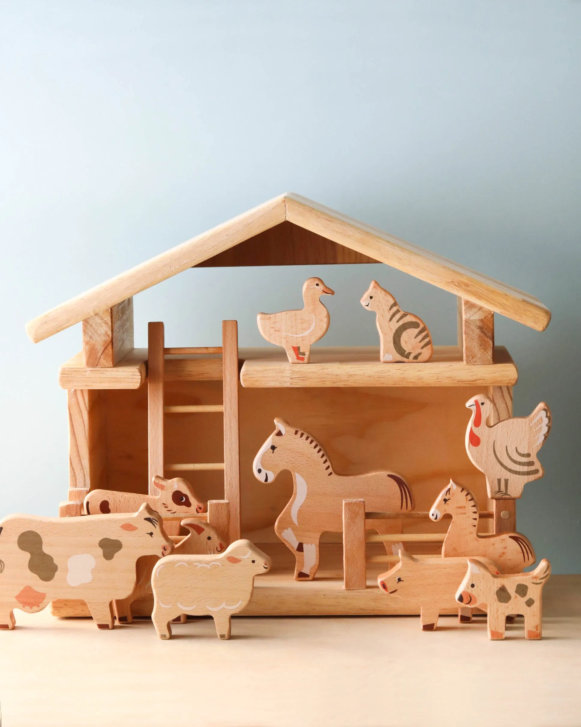 Bajo Toys | Wooden Farm Animal Set