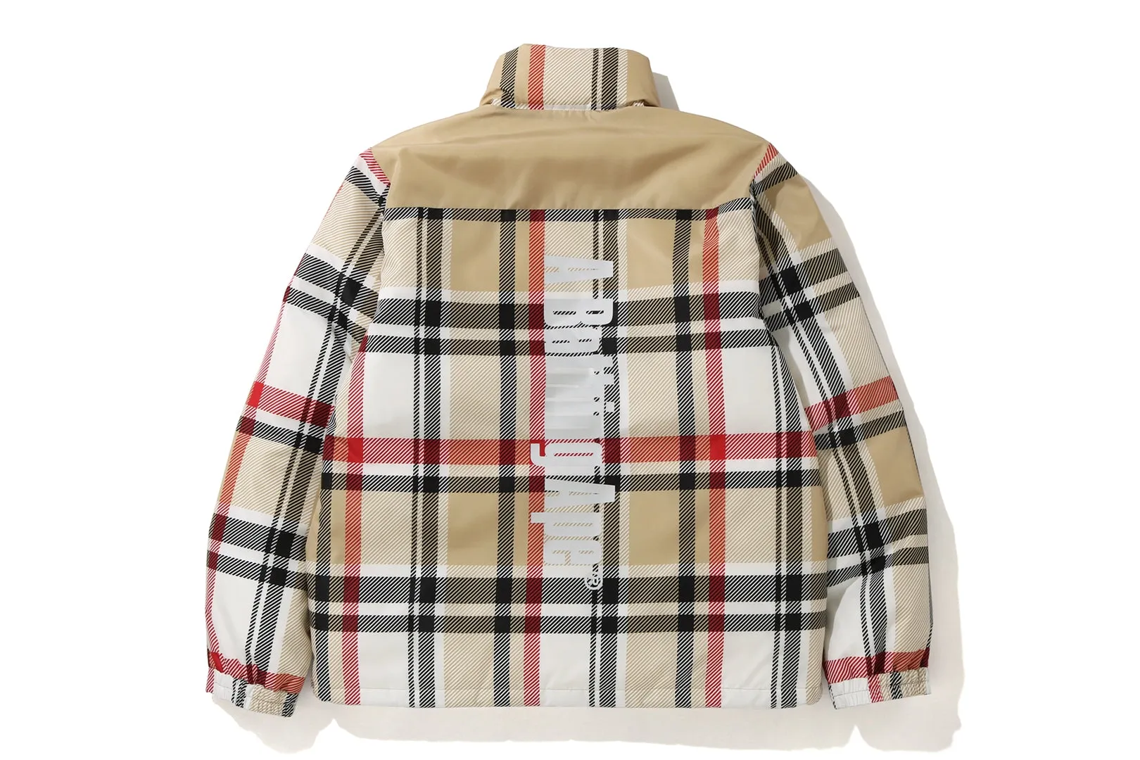 BAPE CHECK DOWN JACKET