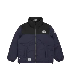 BILLIONAIRE BOYS CLUB X FIRST DOWN REVERSIBLE BUBBLE DOWN JACKET - NAVY