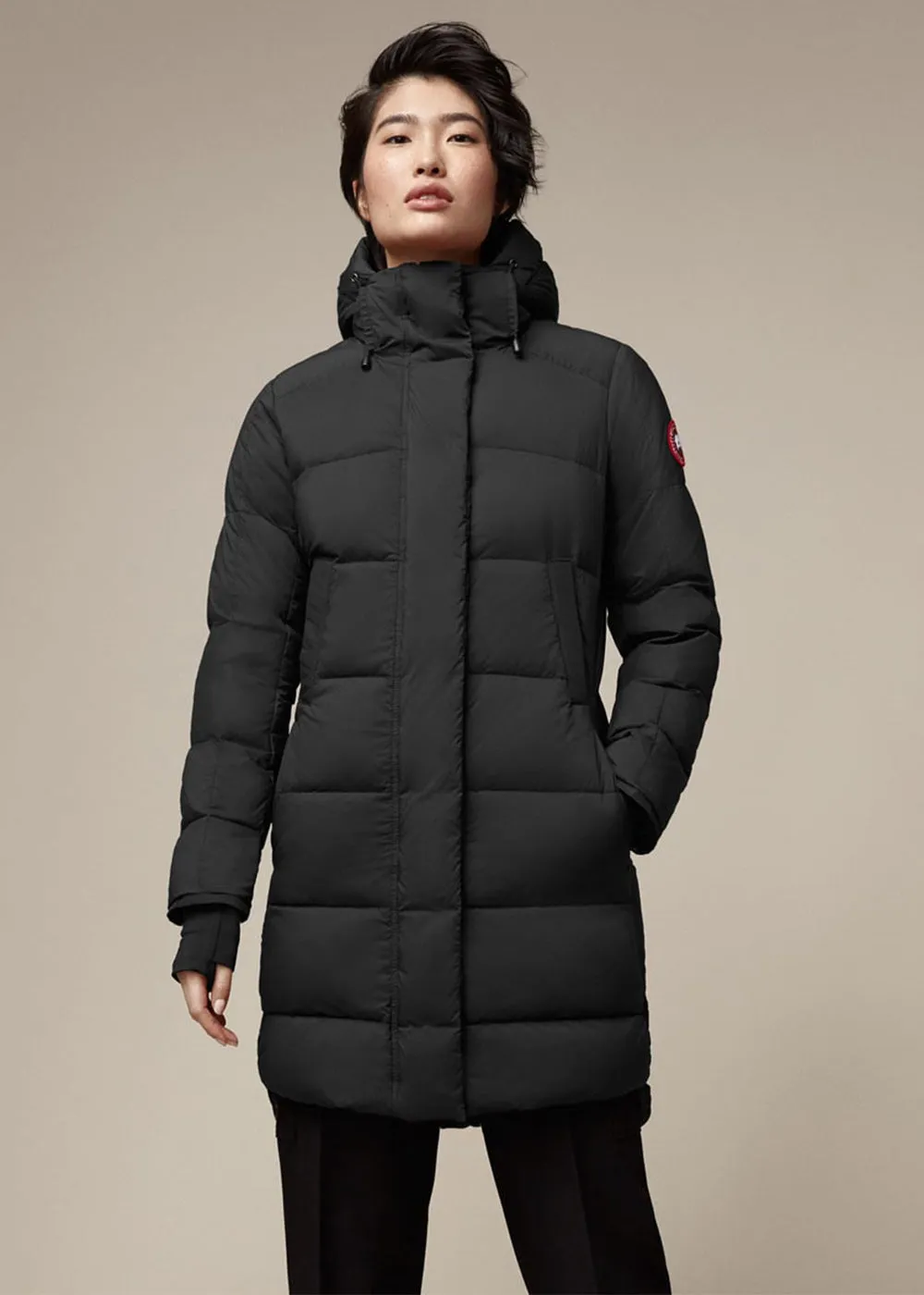 Black Alliston Down Coat (Fusion Fit)