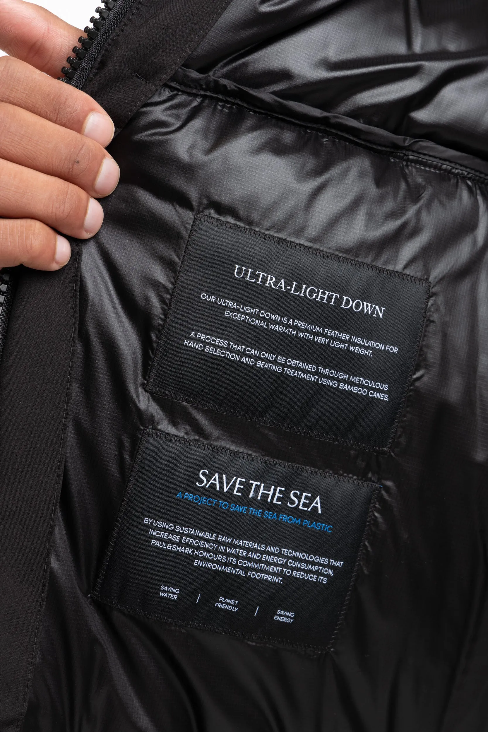 Black Typhoon Platinum Ultra Light Down Coat