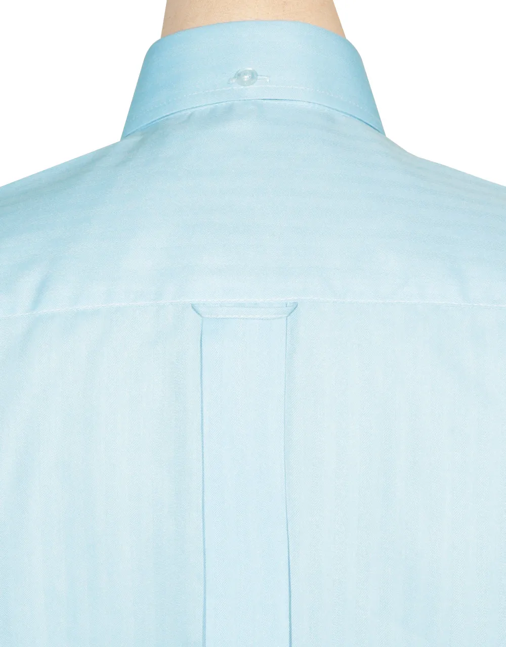 Button Down Shirt -  Light Blue  Herringbone Shirt