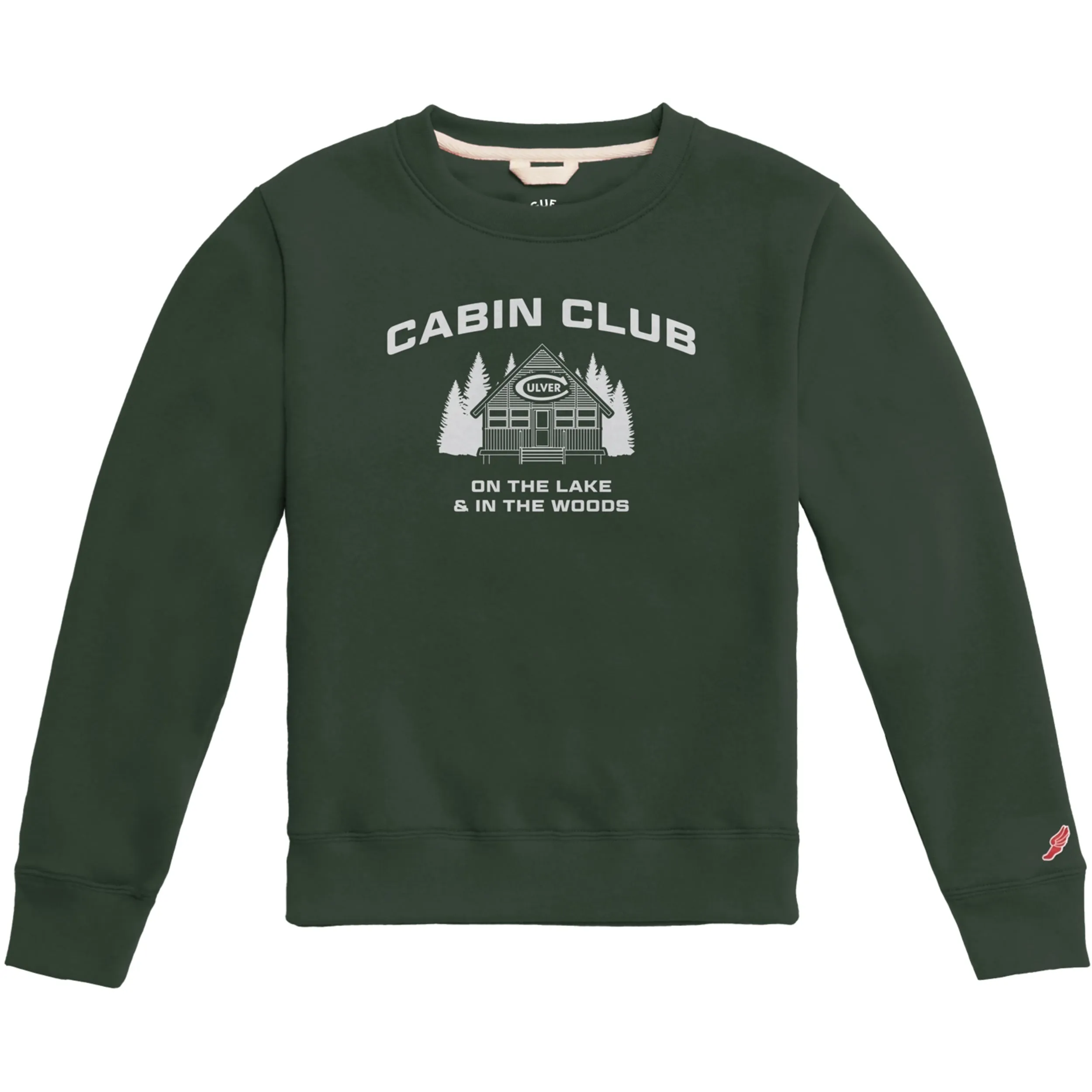 Cabin Club Youth Essential Crew - Dark Green