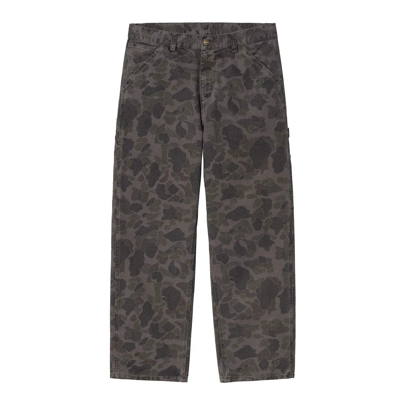 Carhartt WIP Duck Single Knee Pant - Camo Duck Green / Graphite