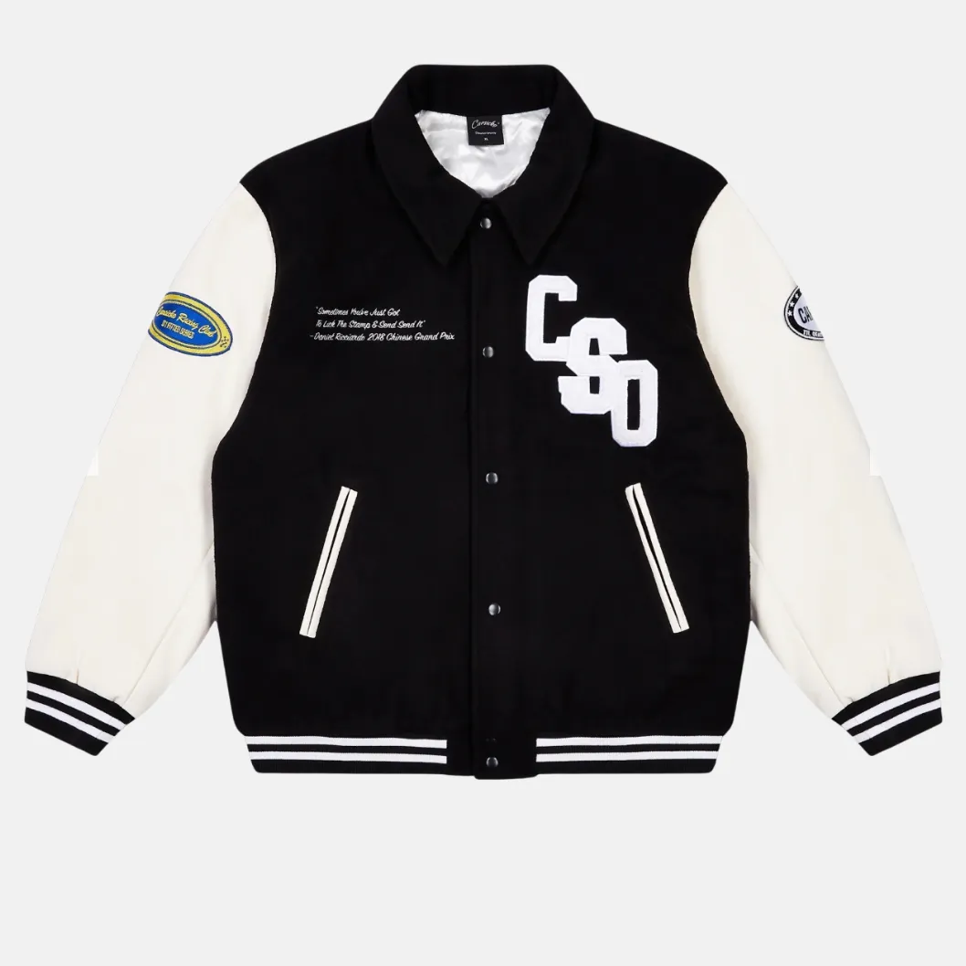 Carsicko Racing Club Varsity Jacket - Black