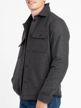 Charcoal Grey Alaskan Wool Overshirt