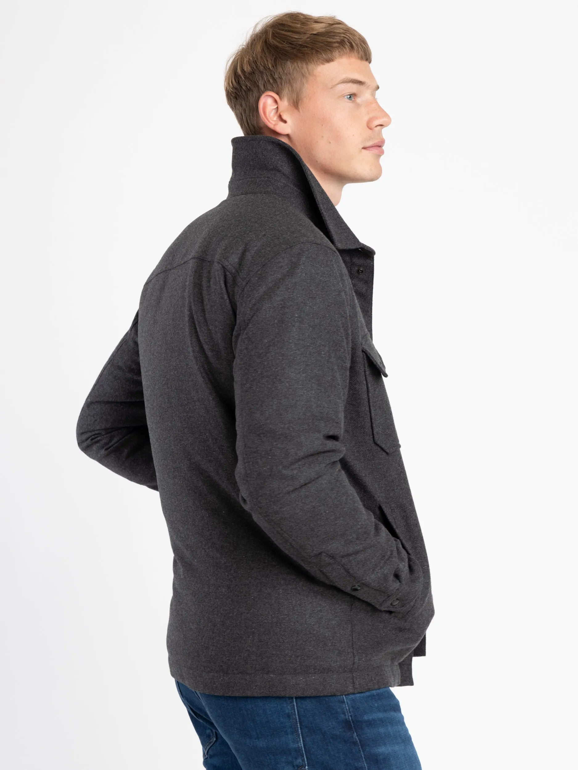 Charcoal Grey Alaskan Wool Overshirt