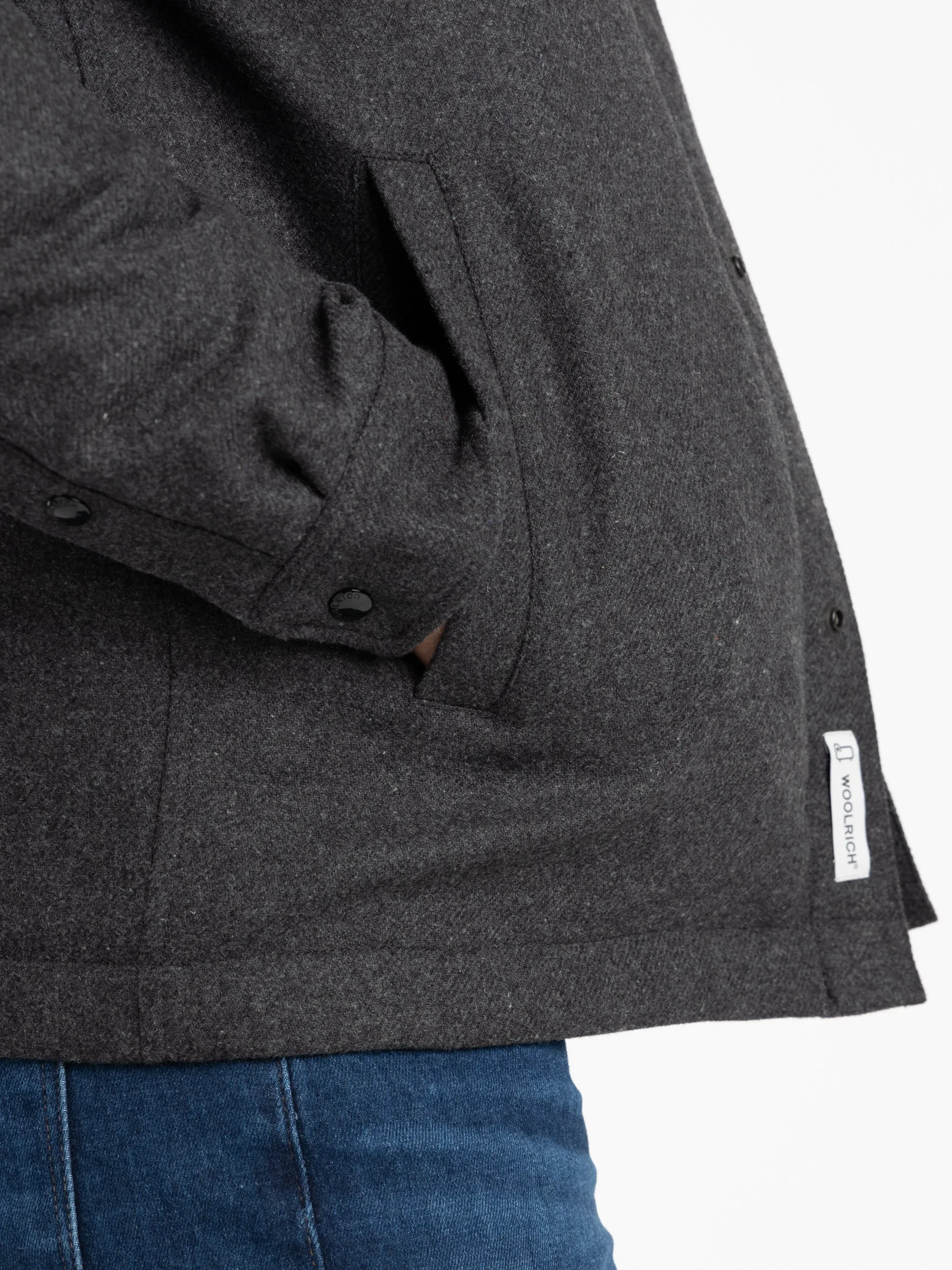 Charcoal Grey Alaskan Wool Overshirt