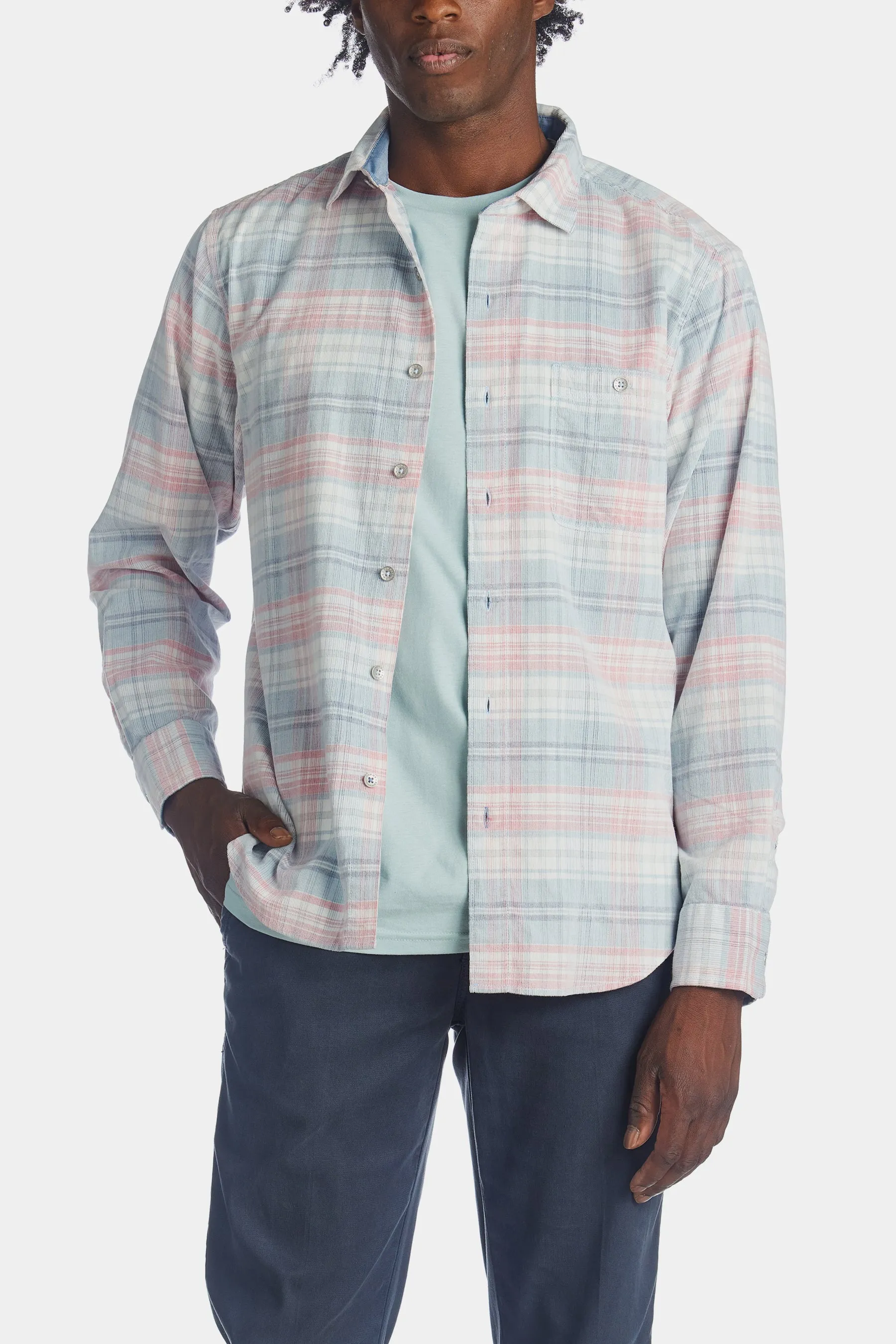 Coastline Cord Carmel Plaid Shirt