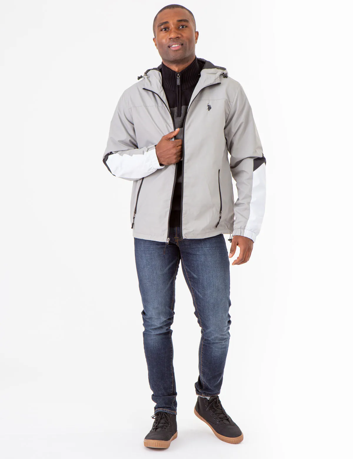 COLORBLOCK HOODED JACKET