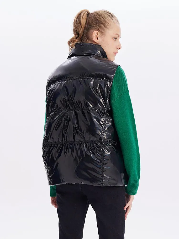 Contrast Goose Down Vest