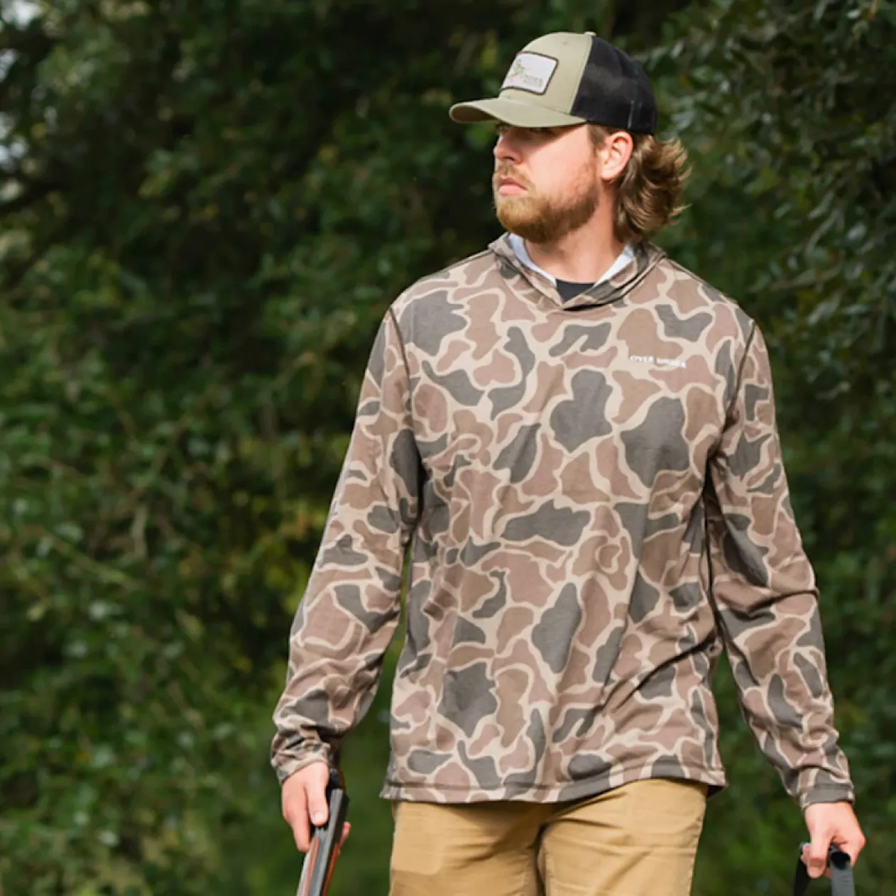 Core Layer 1/4 Zip Duck Camo