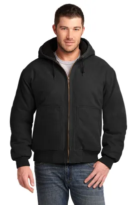 CornerStone Washed Duck Cloth Insulated Hooded Work Jacket. CSJ41