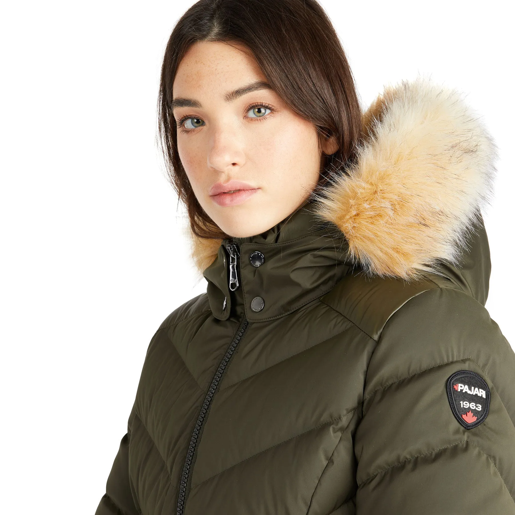 Countess Women's Puffer w/ Faux Fur Trim