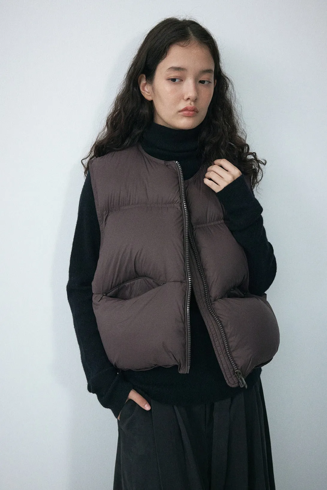 Cozy lightweight down vest | 4 color