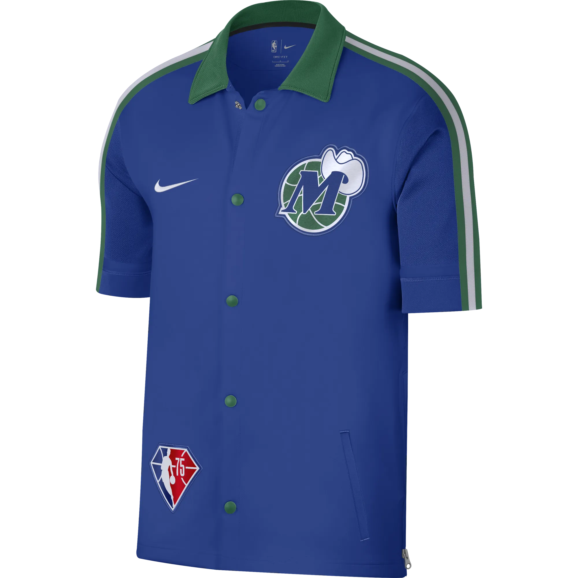 DALLAS MAVERICKS NIKE SHOWTIME CITY EDITION 21-22 MIXTAPE SHORT SLEEVE JACKET