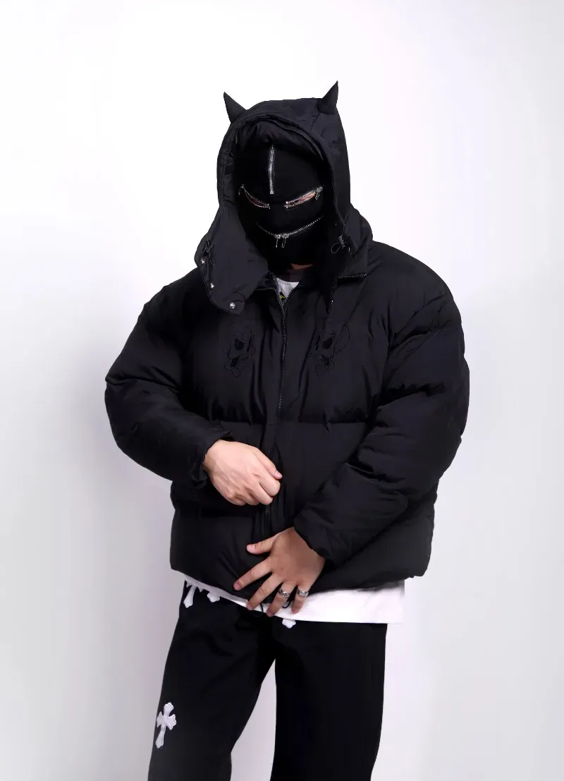 Devil | Black Puffer Jacket