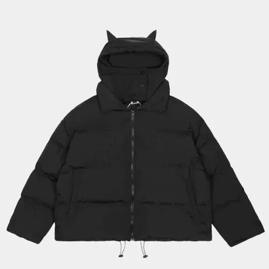 Devil | Black Puffer Jacket