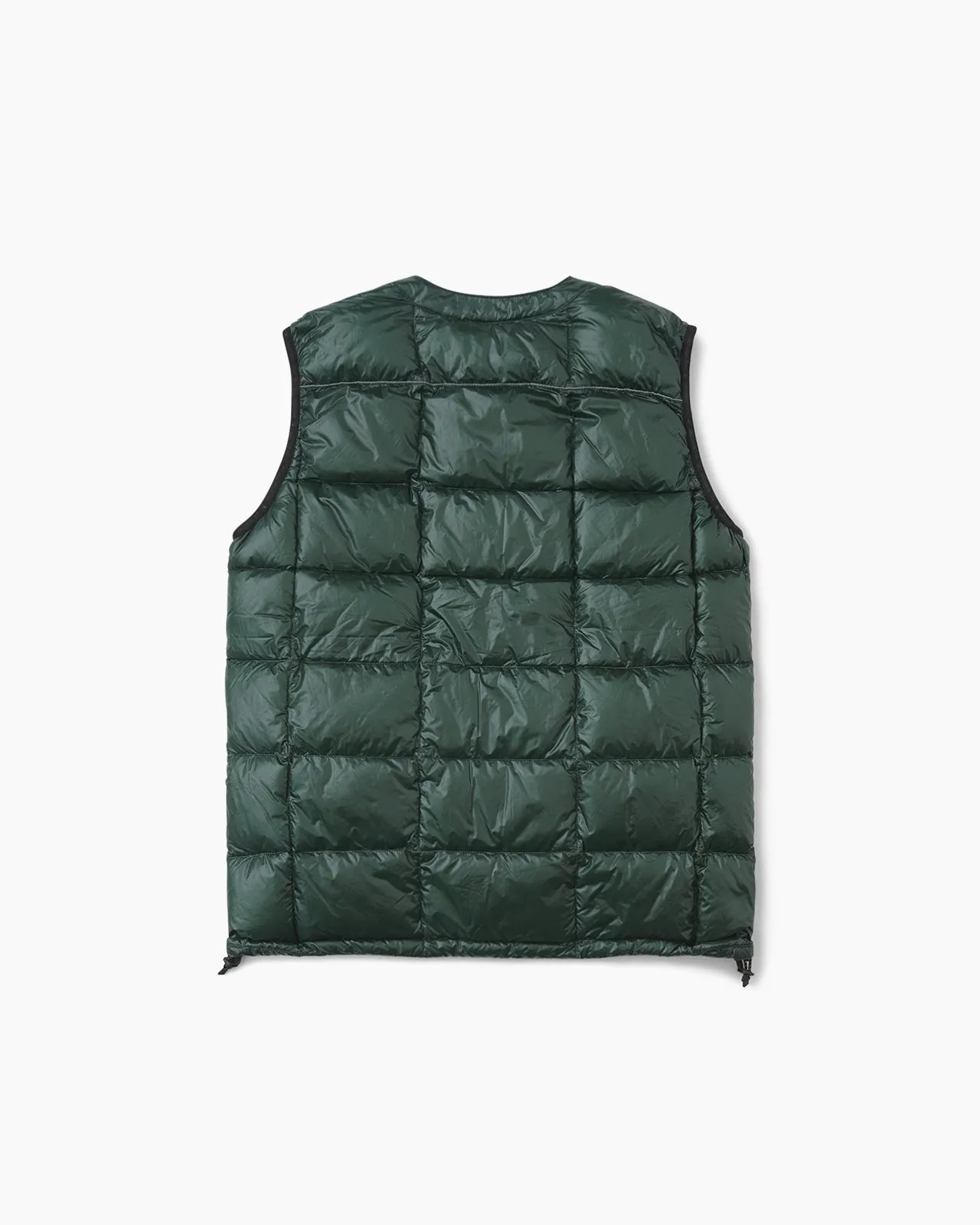 Diamond Stitch Down Vest Green