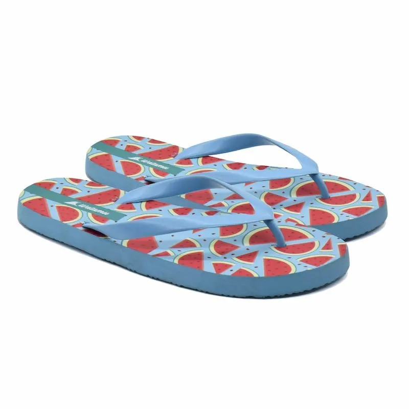 Digital Slippers Ladies - Watermelon Blue