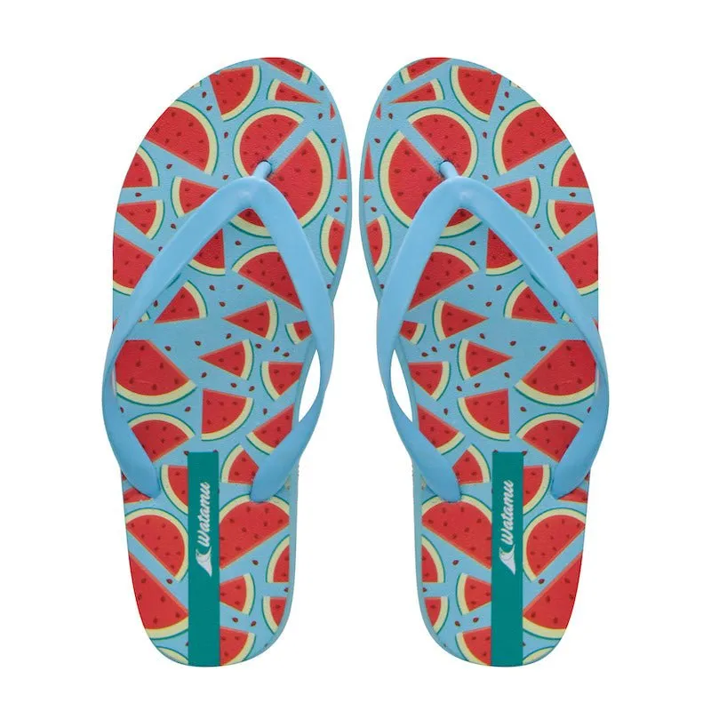 Digital Slippers Ladies - Watermelon Blue