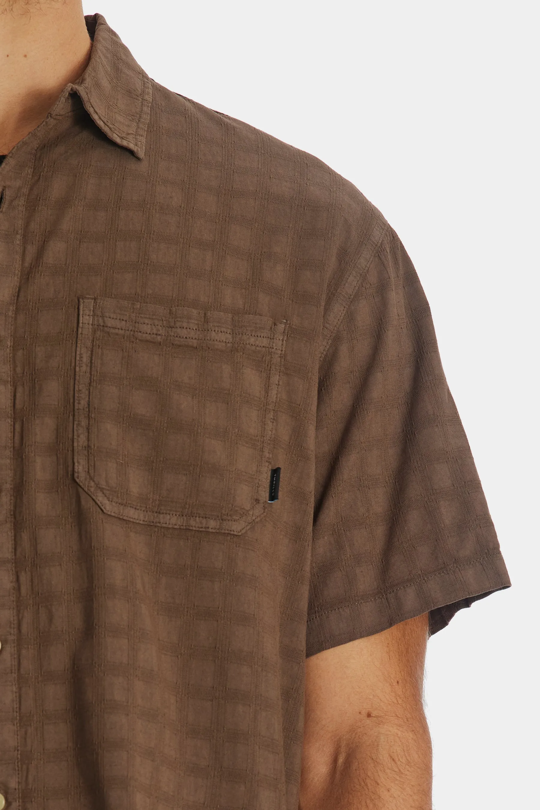 Disruption Jacquard Check Short Sleeve Shirt