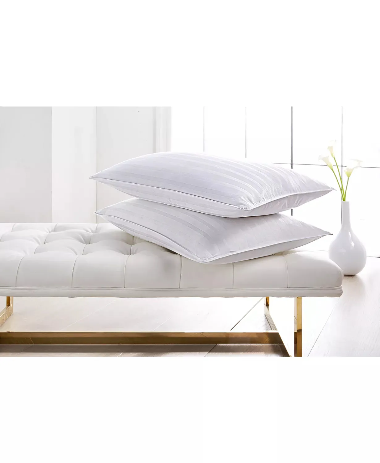 DOWNLITE White Goose Down Pillow | Medium Density