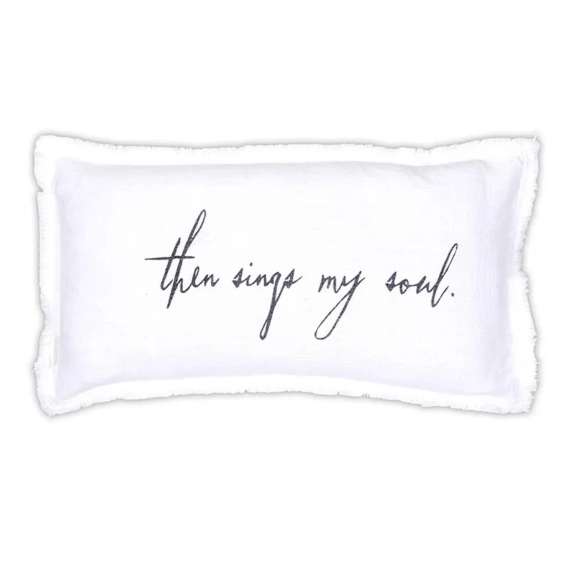 Face to Face Lumbar Pillow - Then Sings My Soul