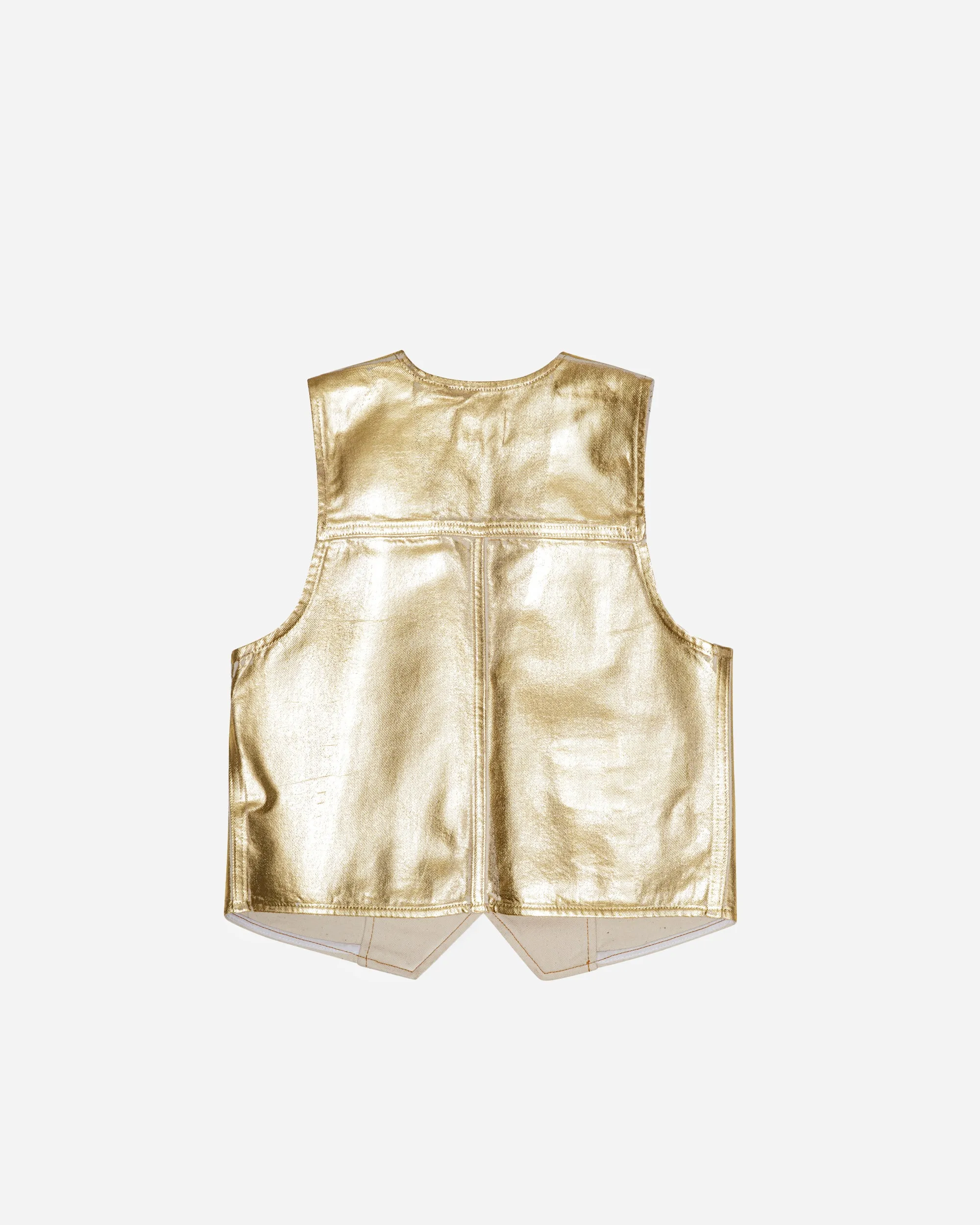 Foil Denim Vest