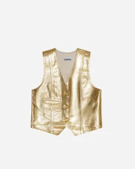 Foil Denim Vest