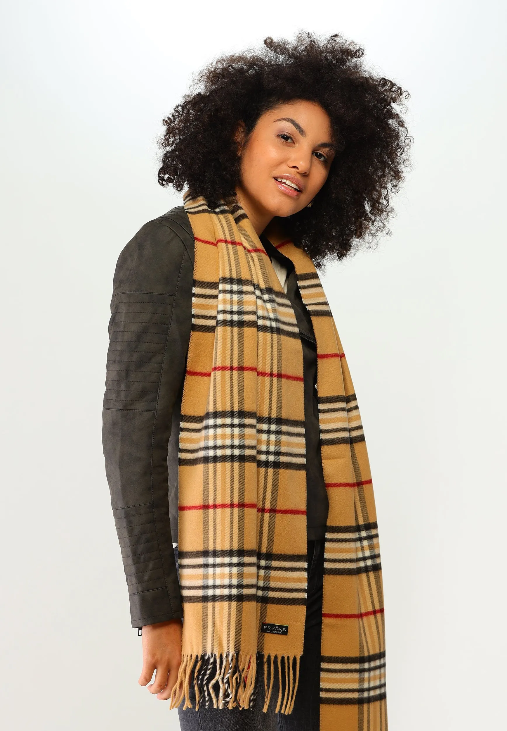 FRAAS Plaid Oversized Cashmink® Scarf