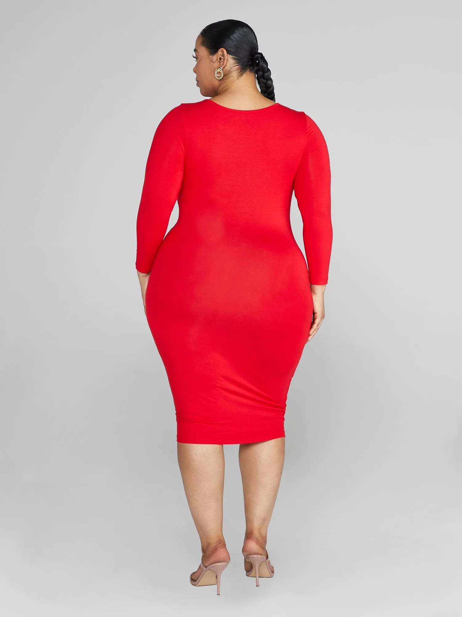 FTF Signature Long Sleeve Everyday Midi Dress