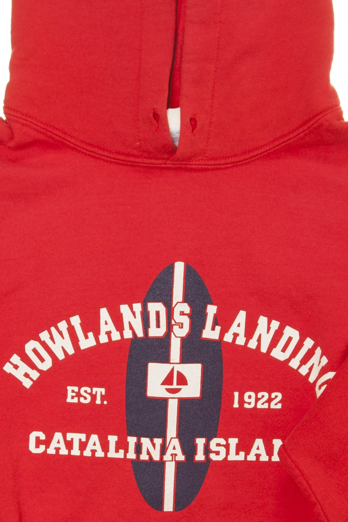 Gildan - Catalina Island Red Hooded Sweatshirt - M