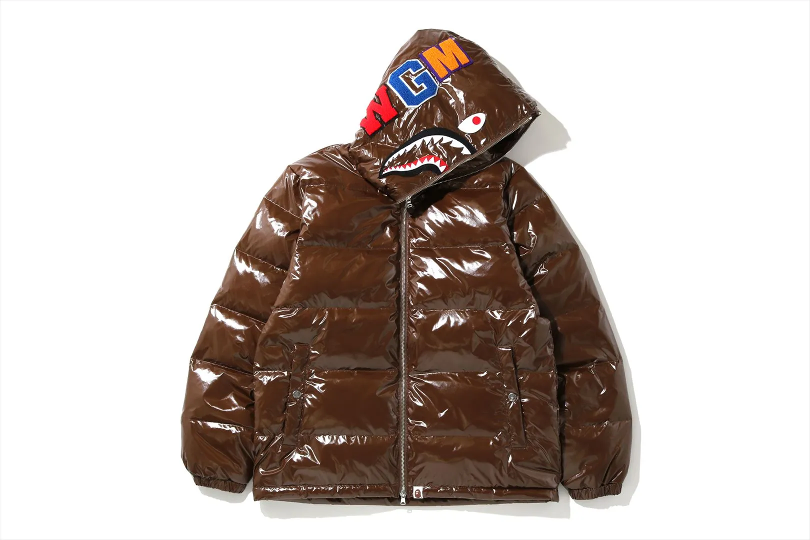 GLOSSY SHARK DOWN JACKET