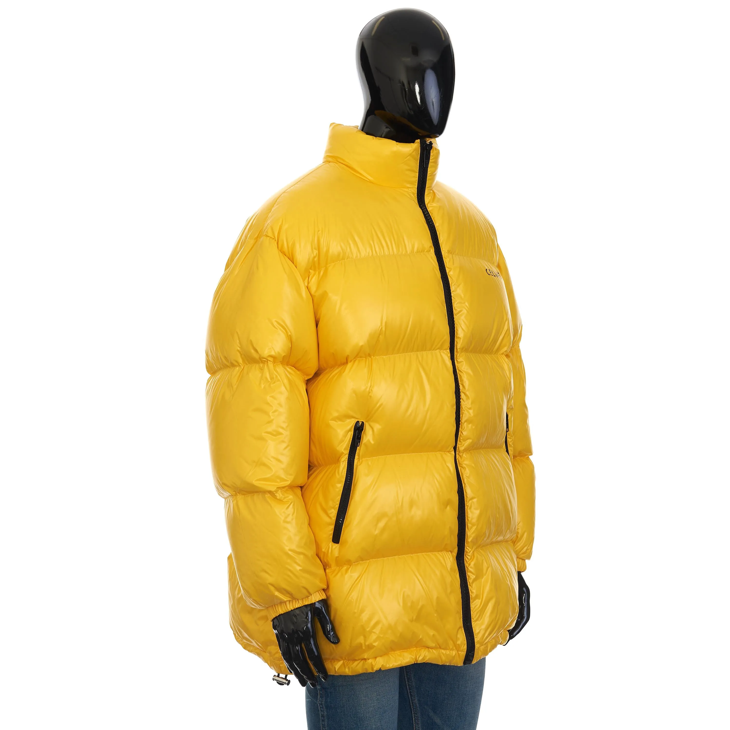 Goose Down Parka Coat In Quilted Lightweight Polyamide With Print