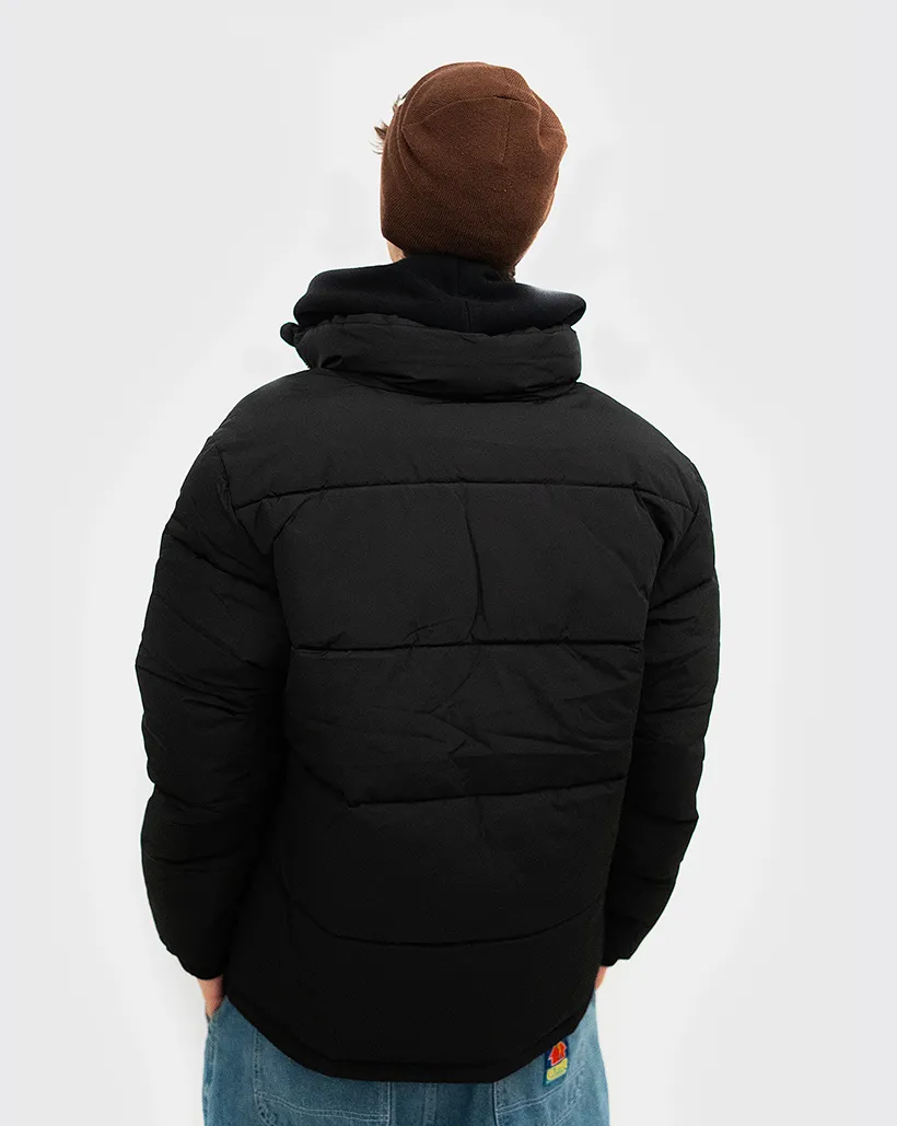 Huffer Track Puffer Jacket - Black