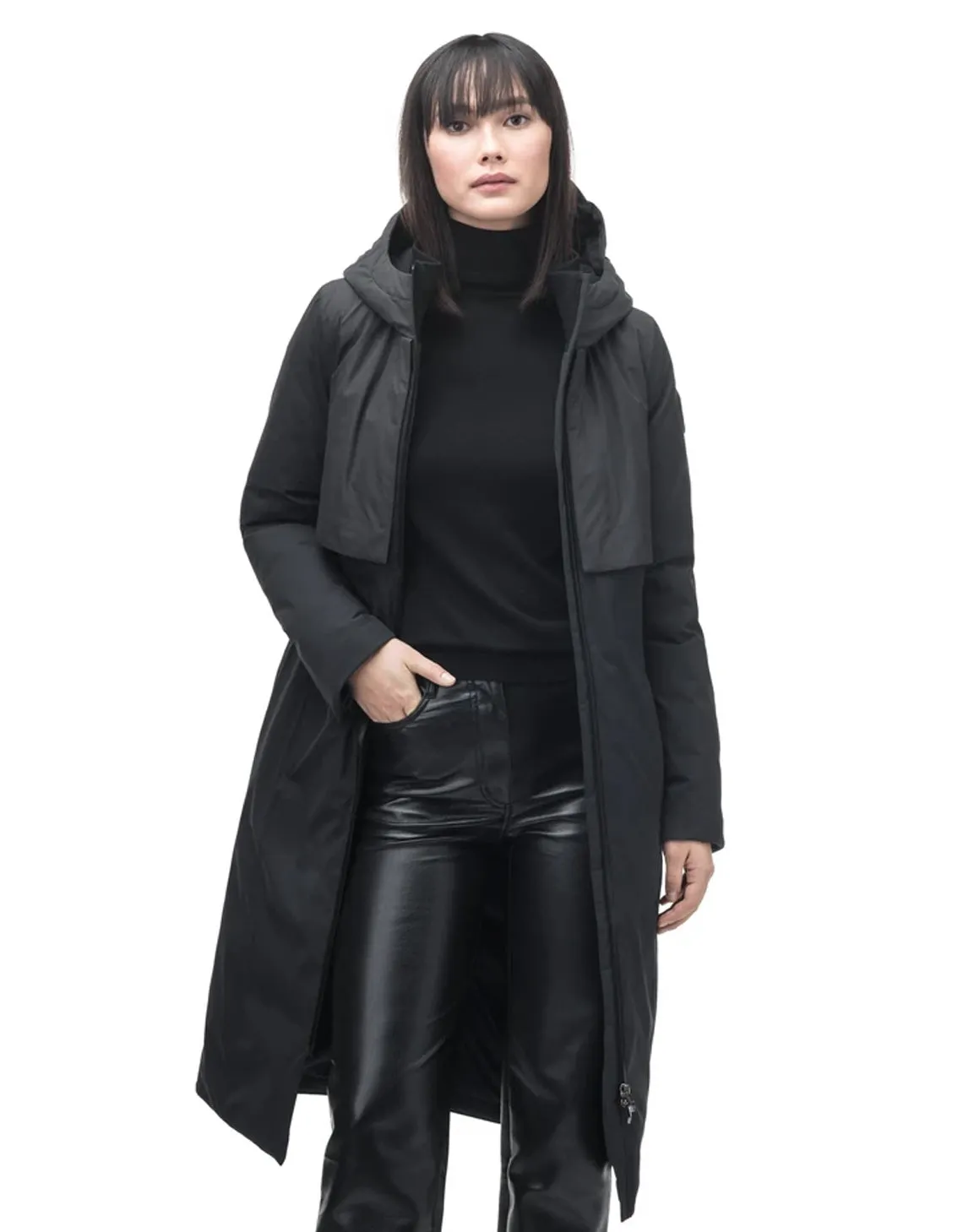 IRIS LADIES LONG PARKA BLACK