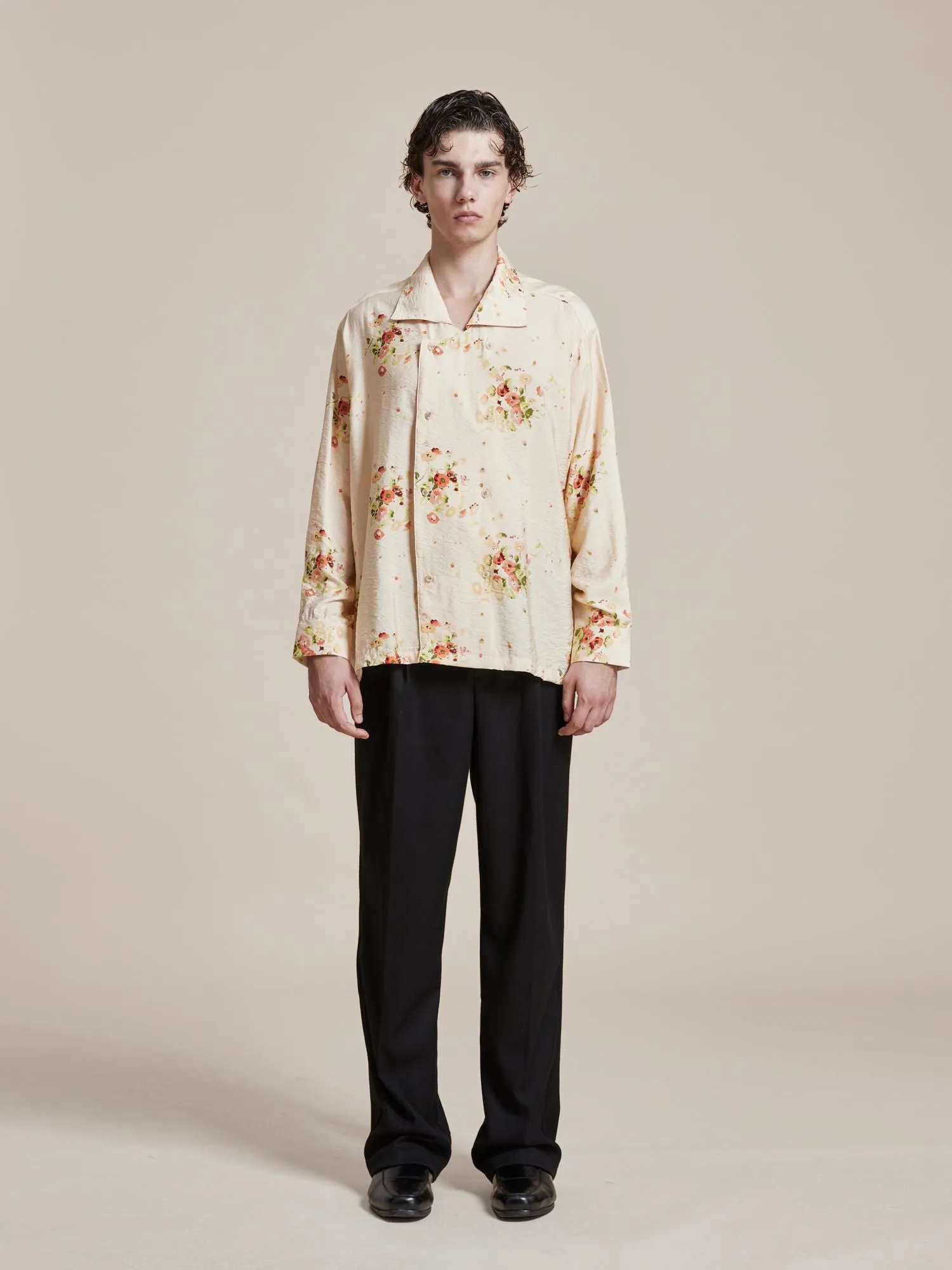 Kanhati Garden Long Sleeve Camp Shirt