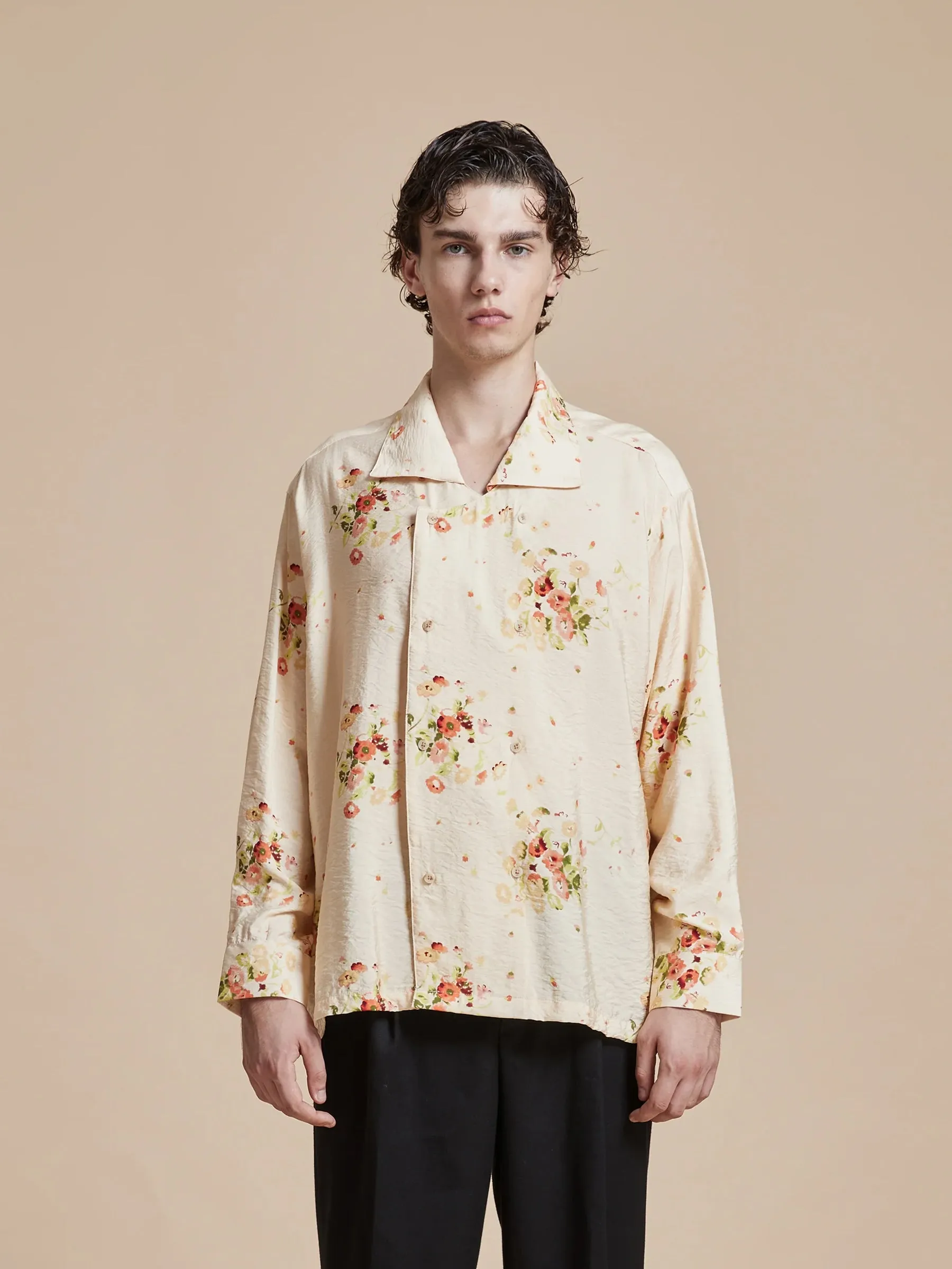 Kanhati Garden Long Sleeve Camp Shirt