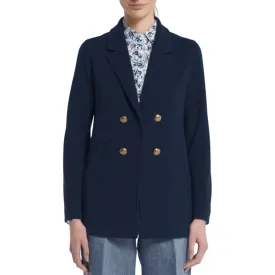 Knitted Wool Namibia Jacket - Navy